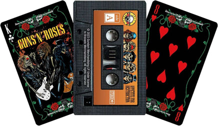 Mazzo di 52 carte da gioco Poker Guns n' Roses musicassette
