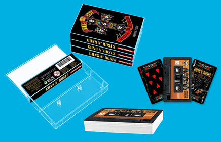 Mazzo di 52 carte da gioco Poker Guns n' Roses musicassette
