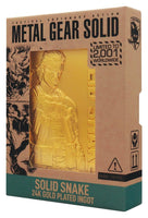 Lingotto in Metallo Metal Gear Solid 2 Snake Gold Edition