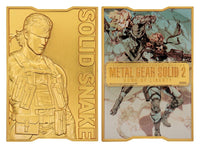 Lingotto in Metallo Metal Gear Solid 2 Snake Gold Edition