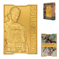 Lingotto in Metallo Metal Gear Solid 2 Snake Gold Edition