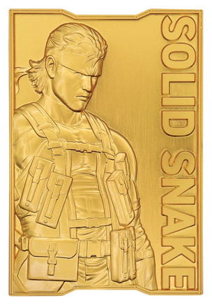 Lingotto in Metallo Metal Gear Solid 2 Snake Gold Edition
