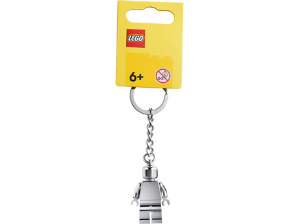 Portachiavi con minifigure LEGO grigio argento V46 854305
