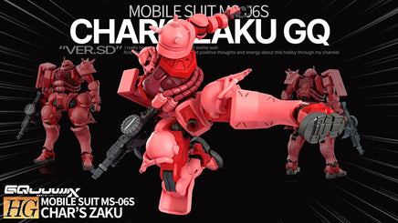 Model Kit Action Figure Gunpla Hg Zaku Char Gq 1144