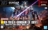 Model Kit Action Figure Gundam HG RX7 8EX RFV 1/144 Combat Mobile Suite Bandai