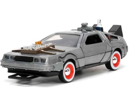 Modellino Delorean Back to the Future 3 1982 Scala 1/32 Diecast Time Machine