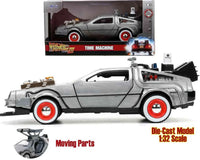Modellino Delorean Back to the Future 3 1982 Scala 1/32 Diecast Time Machine
