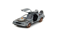 Modellino Delorean Back to the Future 3 Railroad Wheels 1/32 Time Machine