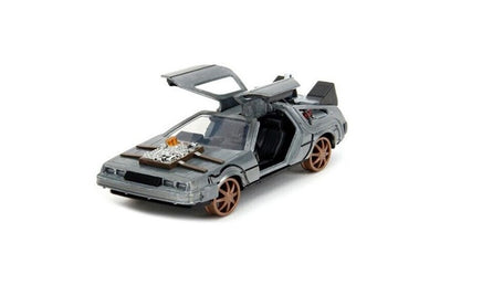 Modellino Delorean Back to the Future 3 Railroad Wheels 1/32 Time Machine
