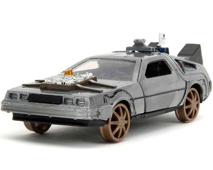 Modellino Delorean Back to the Future 3 Railroad Wheels 1/32 Time Machine