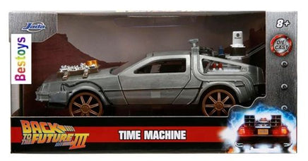 Modellino Delorean Back to the Future 3 Railroad Wheels 1/32 Time Machine