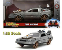 Modellino Delorean Back to the Future 3 Railroad Wheels 1/32 Time Machine