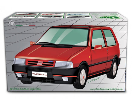 Modellino Fiat Uno Turbo 1.4 1990 1/18 Grigio Jupiner Laudaracing