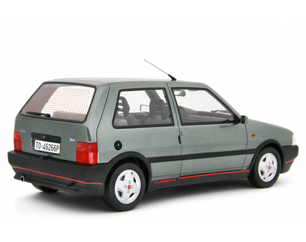 Modellino Fiat Uno Turbo 1.4 1990 1/18 Grigio Jupiner Laudaracing