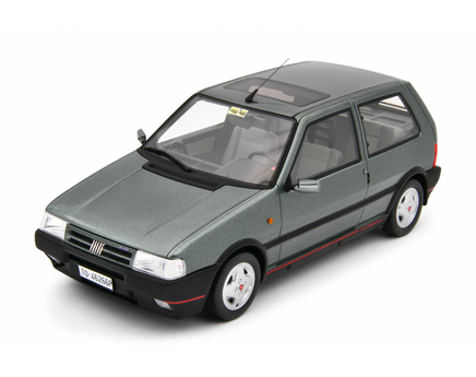 Modellino Fiat Uno Turbo 1.4 1990 1/18 Grigio Jupiner Laudaracing