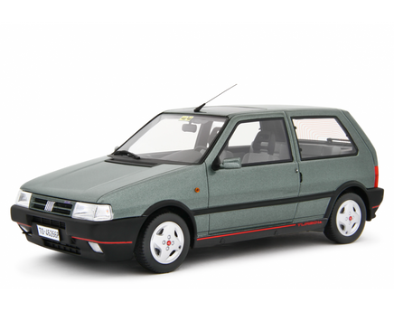 Modellino Fiat Uno Turbo 1.4 1990 1/18 Grigio Jupiner Laudaracing