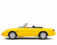 Modellino Alfa Romeo Spider 1.6 2.0I del 1990 Gialla 1/18 Limited Laudoracing