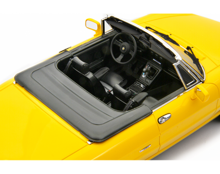 Modellino Alfa Romeo Spider 1.6 2.0I del 1990 Gialla 1/18 Limited Laudoracing