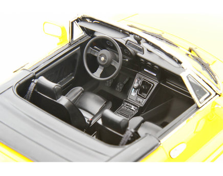 Modellino Alfa Romeo Spider 1.6 2.0I del 1990 Gialla 1/18 Limited Laudoracing