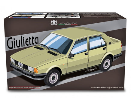Modellino Alfa Romeo Giulietta 1.6 1.8 1980 Bianca 1/18 Limited Laudoracing