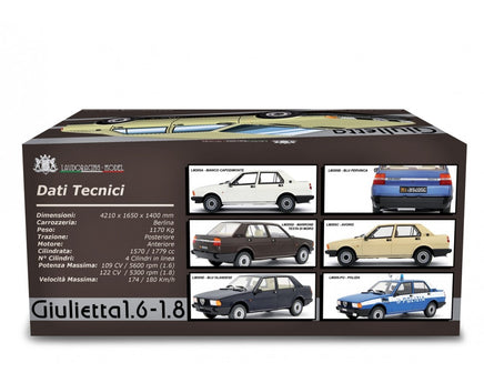 Modellino Alfa Romeo Giulietta 1.6 1.8 1980 Bianca 1/18 Limited Laudoracing