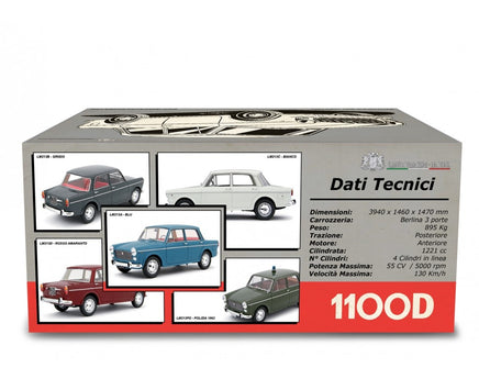 Modellino Fiat 1100D Polizia 1962 1/18 Laudoracing