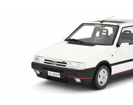 Modellino Fiat Uno Turbo 1.4 1990 1/18 Bianca Laudaracing