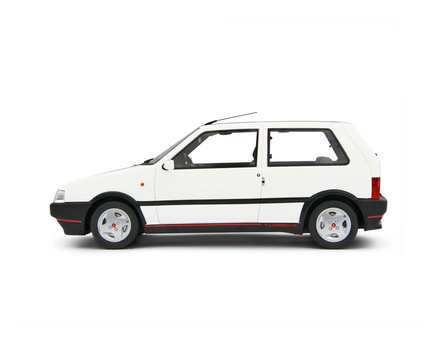 Modellino Fiat Uno Turbo 1.4 1990 1/18 Bianca Laudaracing