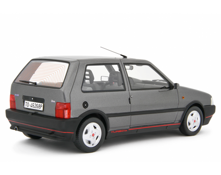 Modellino Fiat Uno Turbo 1.4 1990 1/18 Grigio Quarzo Laudaracing