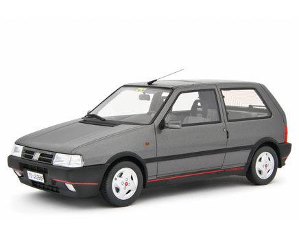 Modellino Fiat Uno Turbo 1.4 1990 1/18 Grigio Quarzo Laudaracing
