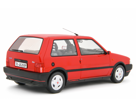 Modellino Fiat Uno Turbo 1.4 1990 1/18 Rossa Laudaracing