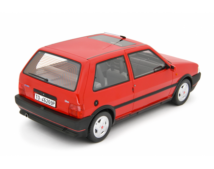 Modellino Fiat Uno Turbo 1.4 1990 1/18 Rossa Laudaracing