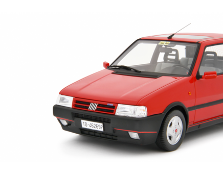 Modellino Fiat Uno Turbo 1.4 1990 1/18 Rossa Laudaracing