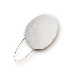 Nappina in legno e lana Bianca per Cappello Alpino Prodotto Ufficiale