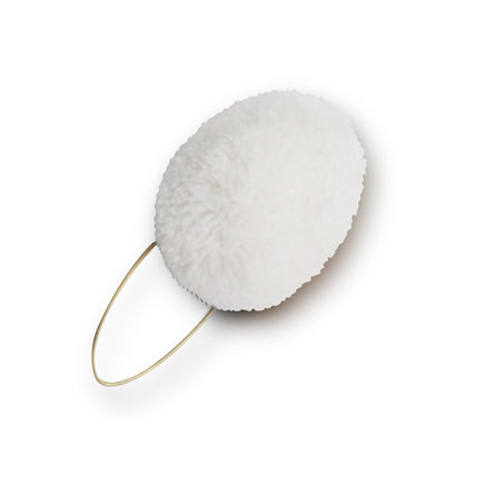Nappina in legno e lana Bianca per Cappello Alpino Prodotto Ufficiale