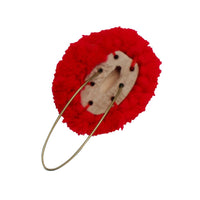 Nappina in legno e lana Rossa per Cappello Alpino Prodotto Ufficiale