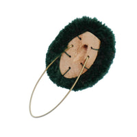 Nappina in legno e lana Verde per Cappello Alpino Prodotto Ufficiale