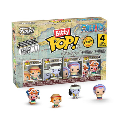 Funko Bitty Pop One Piece 4 Pack Nami Nojiko Arlong Buggy The Clown