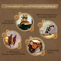 Action Figure Pantasy Steampunk Airship Set Costruzioni 