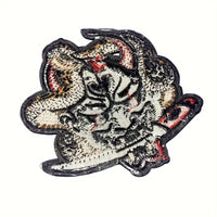 Patch Toppa Maschera Demone Giapponese Han'nya termoadesiva
