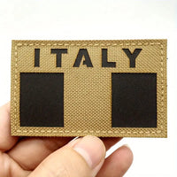 Patch ricamata Desert Italia Militare IR riflettente ai visori notturni velcrata