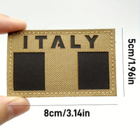 Patch ricamata Desert Italia Militare IR riflettente ai visori notturni velcrata
