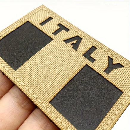 Patch ricamata Desert Italia Militare IR riflettente ai visori notturni velcrata