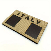 Patch ricamata Desert Italia Militare IR riflettente ai visori notturni velcrata