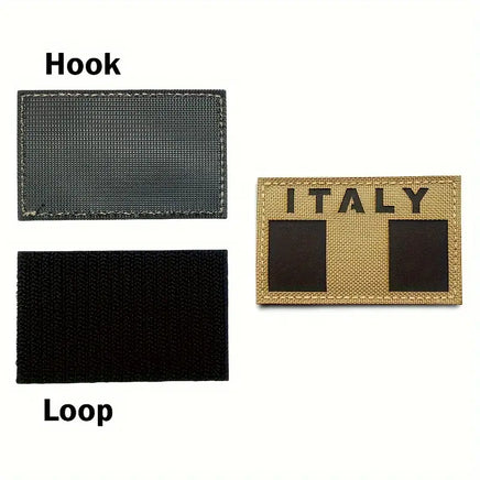 Patch ricamata Desert Italia Militare IR riflettente ai visori notturni velcrata