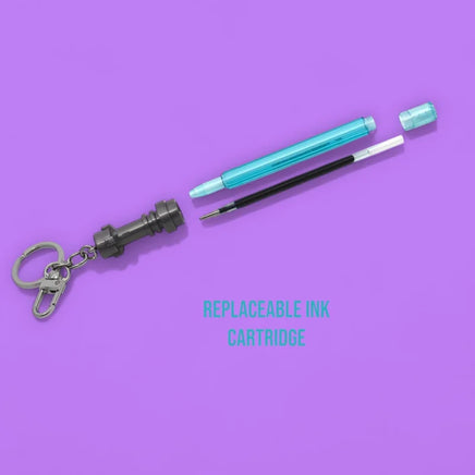 Portachiavi Penna Gel LEGO Spada Laser Star Wars con inchiostro Blu