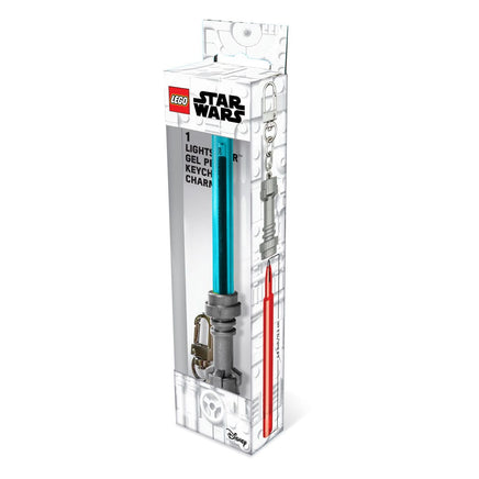 Portachiavi Penna Gel LEGO Spada Laser Star Wars con inchiostro Blu