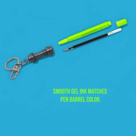 Portachiavi Penna Gel LEGO Spada Laser Star Wars con inchiostro Verde