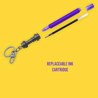 Portachiavi Penna Gel LEGO Spada Laser Star Wars con inchiostro Viola