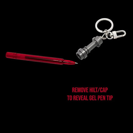 Portachiavi Penna Gel LEGO Spada Laser Star Wars con inchiostro Rosso